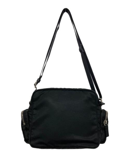 PRADA（プラダ）PRADA (プラダ) ナイロンショルダーバッグ ブラックの古着・服飾アイテム