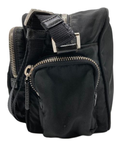 PRADA（プラダ）PRADA (プラダ) ナイロンショルダーバッグ ブラックの古着・服飾アイテム