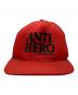 ANTIHERO (アンタイヒーロー) キャップ　ロゴ レッド：4000円