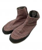 SOU・SOUソウソウ）の古着「足袋スニーカー」｜グレー×レッド