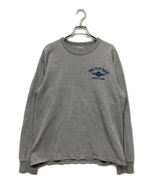 THE FLAT HEAD（ザ・フラットヘッド）THE FLAT HEAD (ザ・フラットヘッド) ロングスリーブTシャツ グレー サイズ:42の古着・服飾アイテム