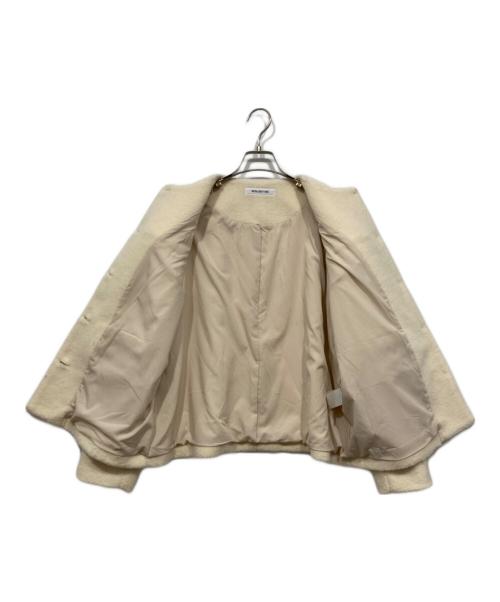 NATURAL BEAUTY BASIC（ナチュラルビューティーベーシック）NATURAL BEAUTY BASIC (ナチュラルビューティーベーシック) ボアブルゾン アイボリー サイズ:Sの古着・服飾アイテム