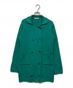 JOURNAL STANDARDジャーナルスタンダード）の古着「コットンナイロン Wブレストカーディガン」｜グリーン