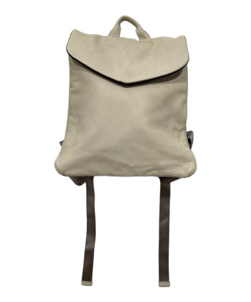 pomtata（ポンタタ）pomtata (ポンタタ) レザーリュック アイボリーの古着・服飾アイテム