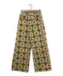 united wallpaper×WESTOVERALLS（ユナイテッドウォールペーパー×ウエストオーバーオールズ）の古着「884B Modern ユナイテッドウォールペーパーフレアパンツ」｜グリーン