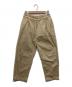 休日と詩（キュウジツトウタ）の古着「ギャザーパンツ」｜ベージュ