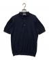 JOHN SMEDLEY（ジョンスメドレー）の古着「ニットポロシャツ」｜ネイビー