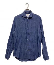 GALLIPOLI camiceria（ガリポリ カミチェリア）の古着「ピュアリネンシャツ」｜ブルー