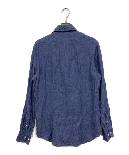 GALLIPOLI camiceria（ガリポリ カミチェリア）GALLIPOLI camiceria (ガリポリ カミチェリア) ピュアリネンシャツ ブルー サイズ:50の古着・服飾アイテム