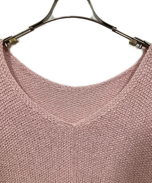 Spick and Span（スピックアンドスパン）Spick and Span (スピックアンドスパン) カノコ編みペーパーヤーン2WAYルーズニット ピンク サイズ:Freeの古着・服飾アイテム