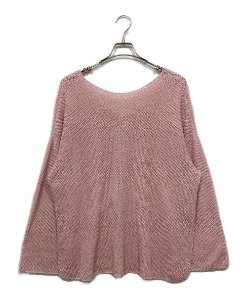 Spick and Span（スピックアンドスパン）Spick and Span (スピックアンドスパン) カノコ編みペーパーヤーン2WAYルーズニット ピンク サイズ:Freeの古着・服飾アイテム