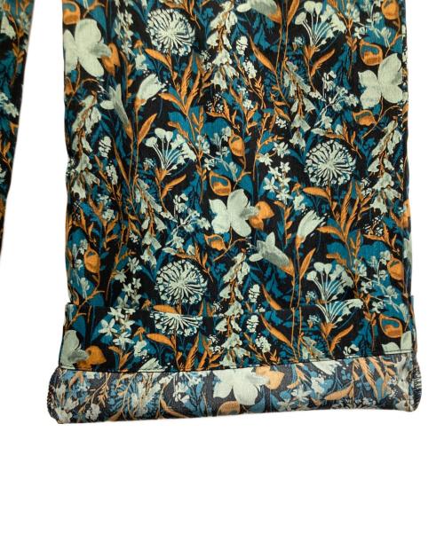 URBAN RESEARCH DOORS（アーバンリサーチドアーズ）URBAN RESEARCH DOORS (アーバンリサーチドアーズ) フラワープリントイージーパンツ グリーン×ネイビー サイズ:Sの古着・服飾アイテム