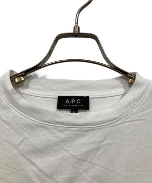 A.P.C.（アーペーセー）A.P.C. (アーペーセー) 刺繍ロゴTシャツ ホワイト サイズ:Mの古着・服飾アイテム