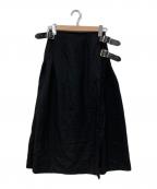O'NEIL OF DUBLINオニールオブダブリン）の古着「ラップスカート」｜ブラック
