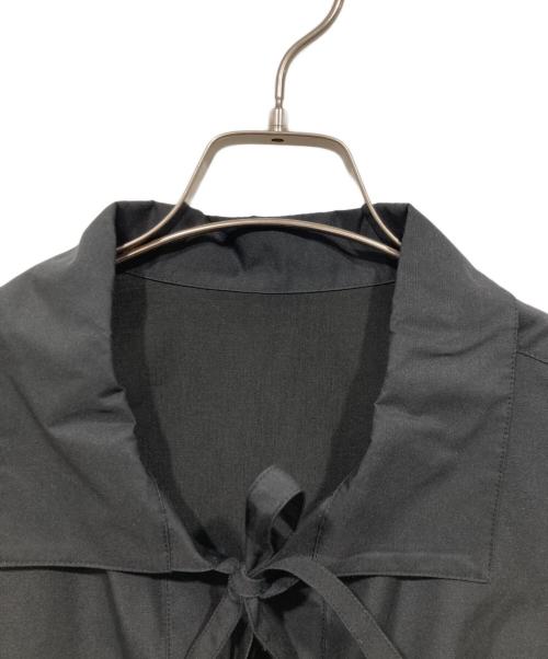 Adam et Rope（アダム エ ロペ）Adam et Rope (アダム エ ロペ) リボンシャツ ブラック サイズ:Freeの古着・服飾アイテム