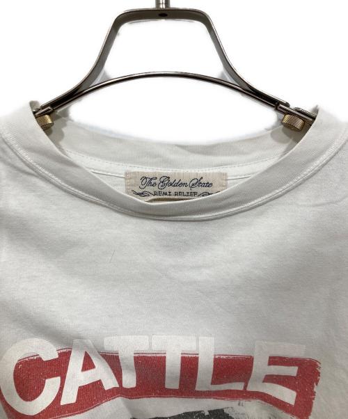 REMI RELIEF（レミレリーフ）REMI RELIEF (レミレリーフ) プリントTシャツ ホワイト サイズ:Mの古着・服飾アイテム