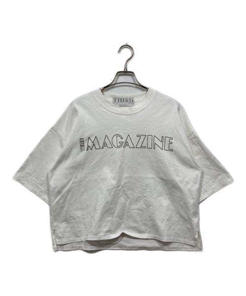 THIRD MAGAZINE（サードマガジン）THIRD MAGAZINE (サードマガジン) ロゴTシャツ ホワイト サイズ:9の古着・服飾アイテム