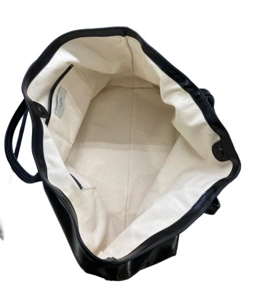 NOTHING WRITTEN（ナッシングリトゥン）NOTHING WRITTEN (ナッシングリトゥン) ラージトートバッグ ブラックの古着・服飾アイテム