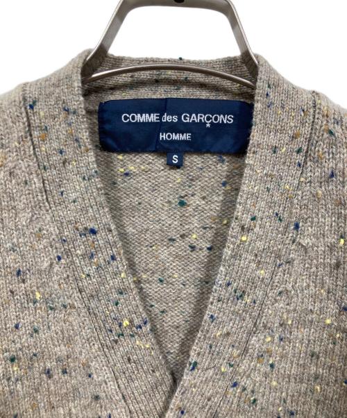 COMME des GARCONS HOMME（コムデギャルソン オム）COMME des GARCONS HOMME (コムデギャルソン オム) ウールニットカーディガン ベージュ サイズ:Sの古着・服飾アイテム
