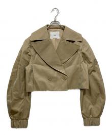 forme（フォルメ）の古着「SHORT TRENCH COAT/ショートトレンチコート」｜ベージュ