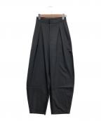 formeフォルメ）の古着「CURVED PANTS」｜グレー/チャコール
