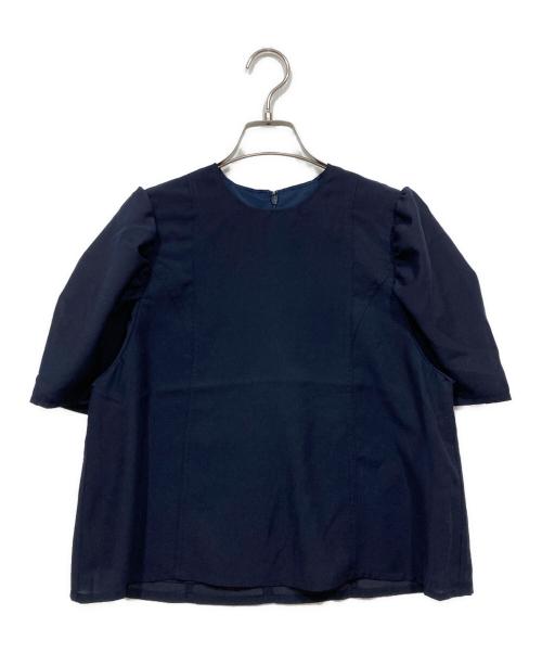 forme（フォルメ）forme (フォルメ) PUFF SLEEVE BLOUSE ネイビー サイズ:Freeの古着・服飾アイテム