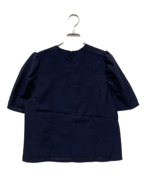 forme（フォルメ）forme (フォルメ) PUFF SLEEVE BLOUSE ネイビー サイズ:Freeの古着・服飾アイテム