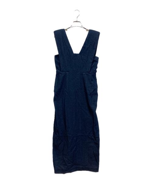 forme（フォルメ）forme (フォルメ) Shoulder pads Dress/ショルダーパッドドレス インディゴの古着・服飾アイテム