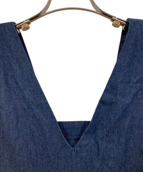 forme（フォルメ）forme (フォルメ) Shoulder pads Dress/ショルダーパッドドレス インディゴの古着・服飾アイテム