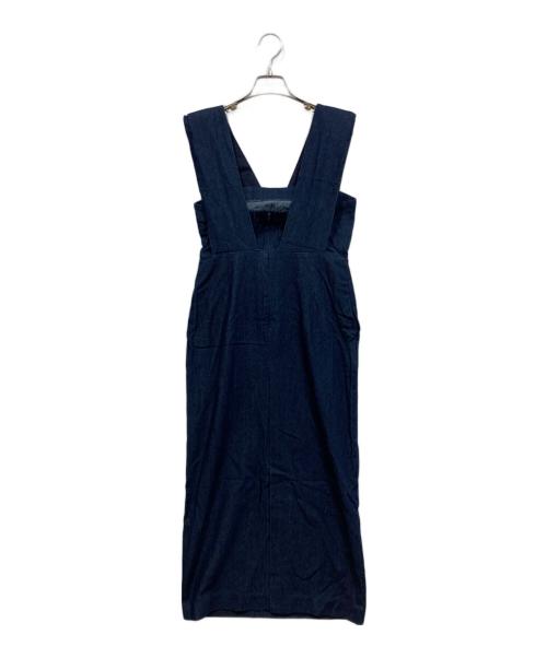 forme（フォルメ）forme (フォルメ) Shoulder pads Dress/ショルダーパッドドレス インディゴの古着・服飾アイテム