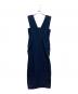 forme（フォルメ）の古着「Shoulder pads Dress/ショルダーパッドドレス」｜インディゴ