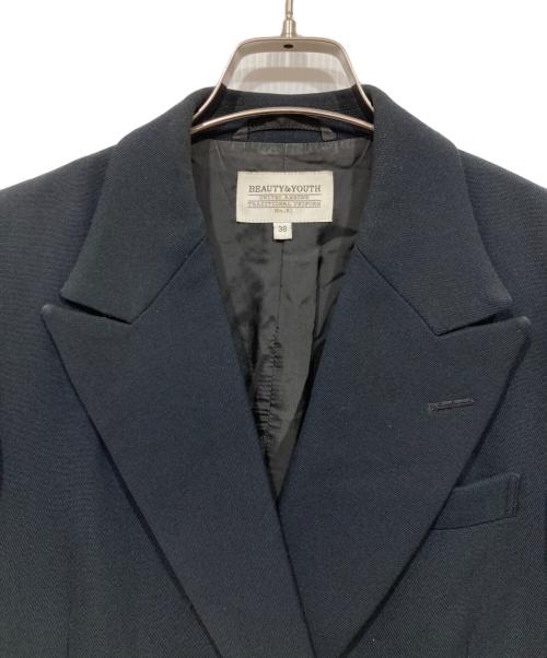 BEAUTY&YOUTH（ビューティーアンドユース）BEAUTY&YOUTH (ビューティーアンドユース) BY TRADITIONAL ダブルジャケット ネイビー サイズ:38の古着・服飾アイテム