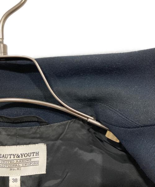 BEAUTY&YOUTH（ビューティーアンドユース）BEAUTY&YOUTH (ビューティーアンドユース) BY TRADITIONAL ダブルジャケット ネイビー サイズ:38の古着・服飾アイテム