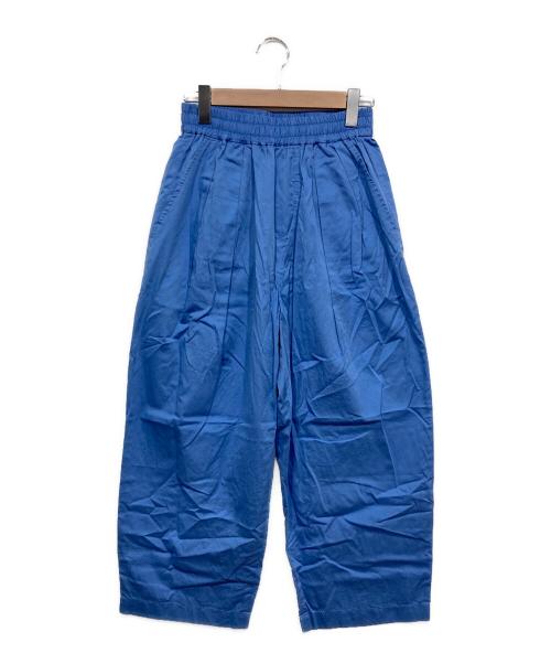 nicholson and nicholson（ニコルソンアンドニコルソン）nicholson and nicholson (ニコルソンアンドニコルソン) タックパンツ ブルー サイズ:38の古着・服飾アイテム