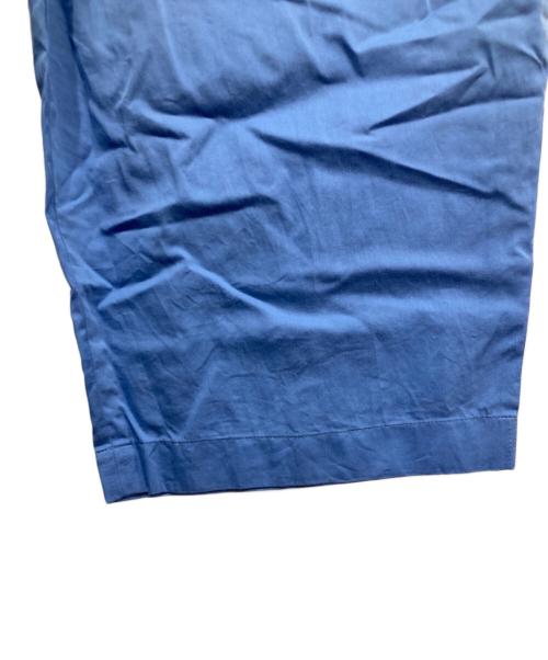 nicholson and nicholson（ニコルソンアンドニコルソン）nicholson and nicholson (ニコルソンアンドニコルソン) タックパンツ ブルー サイズ:38の古着・服飾アイテム