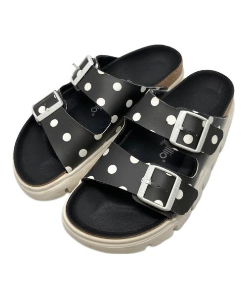 papillio（パピリオ）papillio (パピリオ) フレックスプラットフォームサンダル ブラック サイズ:25の古着・服飾アイテム