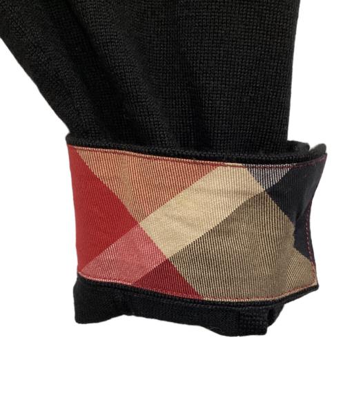 BLACK LABEL CRESTBRIDGE（ブラックレーベル クレストブリッジ）BLACK LABEL CRESTBRIDGE (ブラックレーベル クレストブリッジ) Vネックカーディガン ブラック サイズ:Lの古着・服飾アイテム