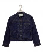 sisisi comfortスースース―コンフォート）の古着「スタンドカラーベーシックデニムジャケット」｜インディゴ