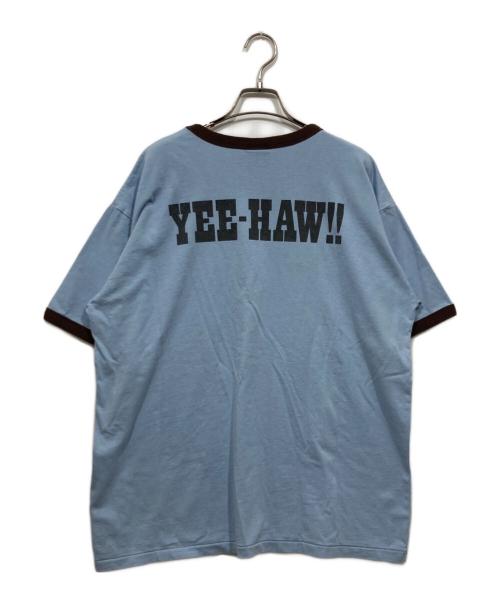 JOURNAL STANDARD（ジャーナルスタンダード）JOURNAL STANDARD (ジャーナルスタンダード) 別注ウエスタンプリントTシャツ ブルー サイズ:Lの古着・服飾アイテム