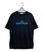 STONE ISLANDストーンアイランド）の古着「ロゴ刺繍Tシャツ」｜ブラック