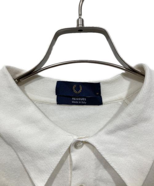 FRED PERRY（フレッドペリー）FRED PERRY (フレッドペリー) ニットポロシャツ ホワイト サイズ:Mの古着・服飾アイテム