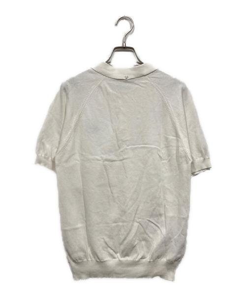 FRED PERRY（フレッドペリー）FRED PERRY (フレッドペリー) ニットポロシャツ ホワイト サイズ:Mの古着・服飾アイテム