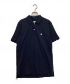 BROOKS BROTHERSブルックスブラザーズ）の古着「鹿の子半袖ポロシャツ」｜ネイビー