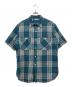 WAREHOUSE（ウエアハウス）の古着「コットンリネンチェックワークシャツ」｜ブルー