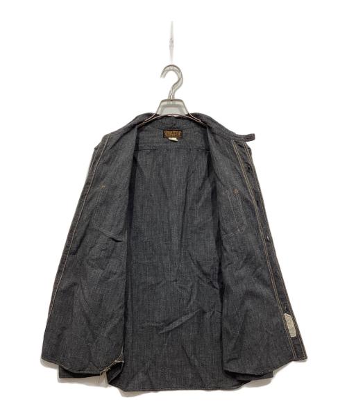 freewheelers（フリーホイーラーズ）freewheelers (フリーホイーラーズ) シャンブレーシャツ / ニールシャツ チャコールグレー サイズ:16の古着・服飾アイテム