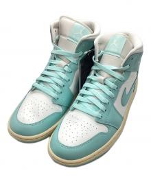 NIKE（ナイキ）の古着「ハイカットスニーカー / Air Jordan 1 Mid "Light Dew" / エアジョーダン1 ミッド "ライトデュー"」｜ブルー