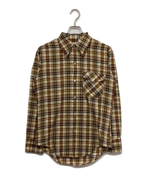 big mac（ビッグマック）big mac (ビッグマック) チェックシャツ ベージュ サイズ:Mの古着・服飾アイテム