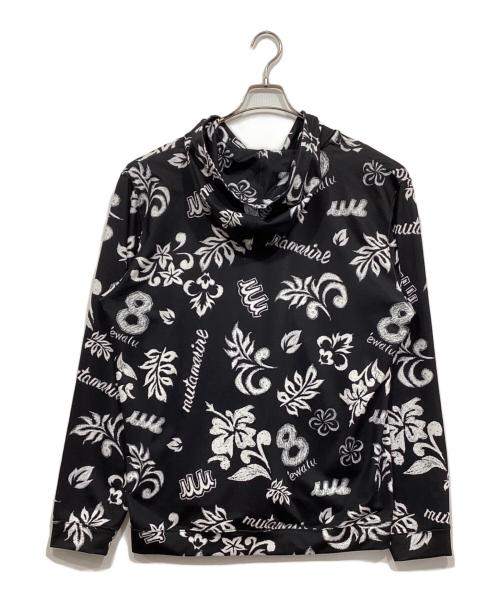 muta（ムータ）muta (ムータ) ラッシュパーカー / フード付き総柄パーカー ブラック サイズ:8の古着・服飾アイテム