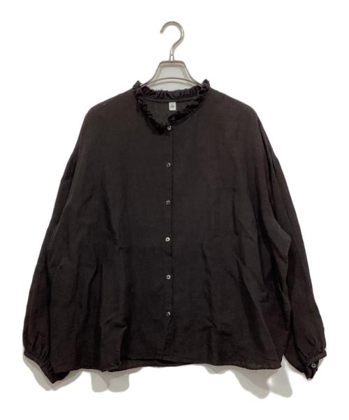 journal standard L'essage（ジャーナルスタンダード レサージュ）journal standard L'essage (ジャーナルスタンダード レサージュ) リネンシャツ/ブラウス ブラウン サイズ:FREEの古着・服飾アイテム