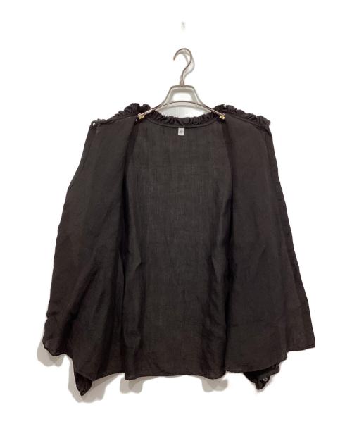 journal standard L'essage（ジャーナルスタンダード レサージュ）journal standard L'essage (ジャーナルスタンダード レサージュ) リネンシャツ/ブラウス ブラウン サイズ:FREEの古着・服飾アイテム